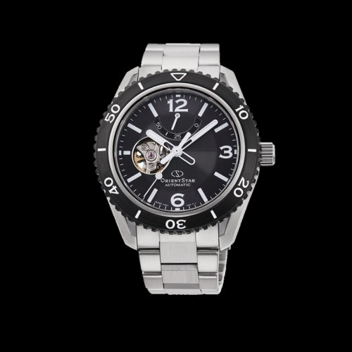 ORIENT STAR: Mechanical Sports Watch, Metal Strap - 43.2mm (RE-AT0101B)